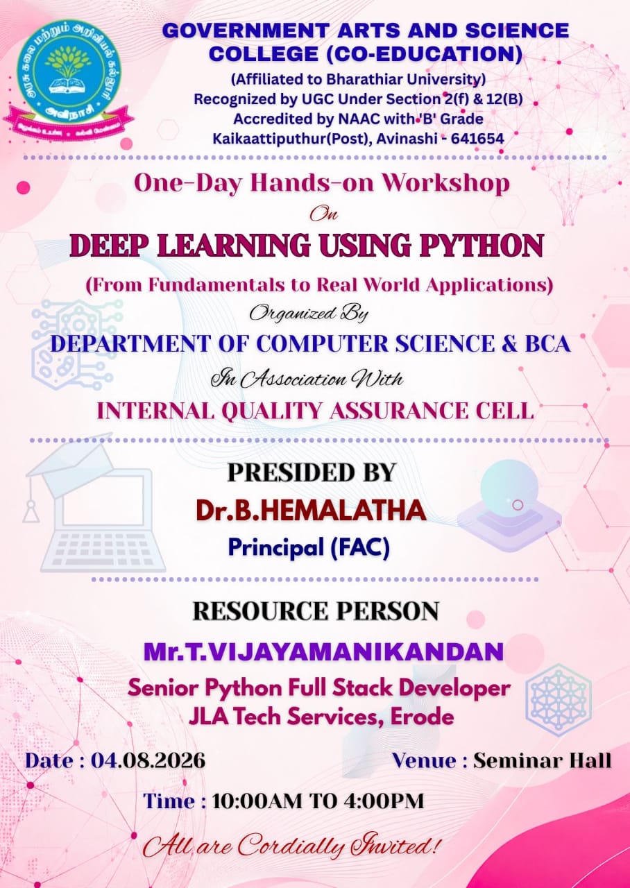 One-Day Hands-on Workshop – Deep Learning Using Python