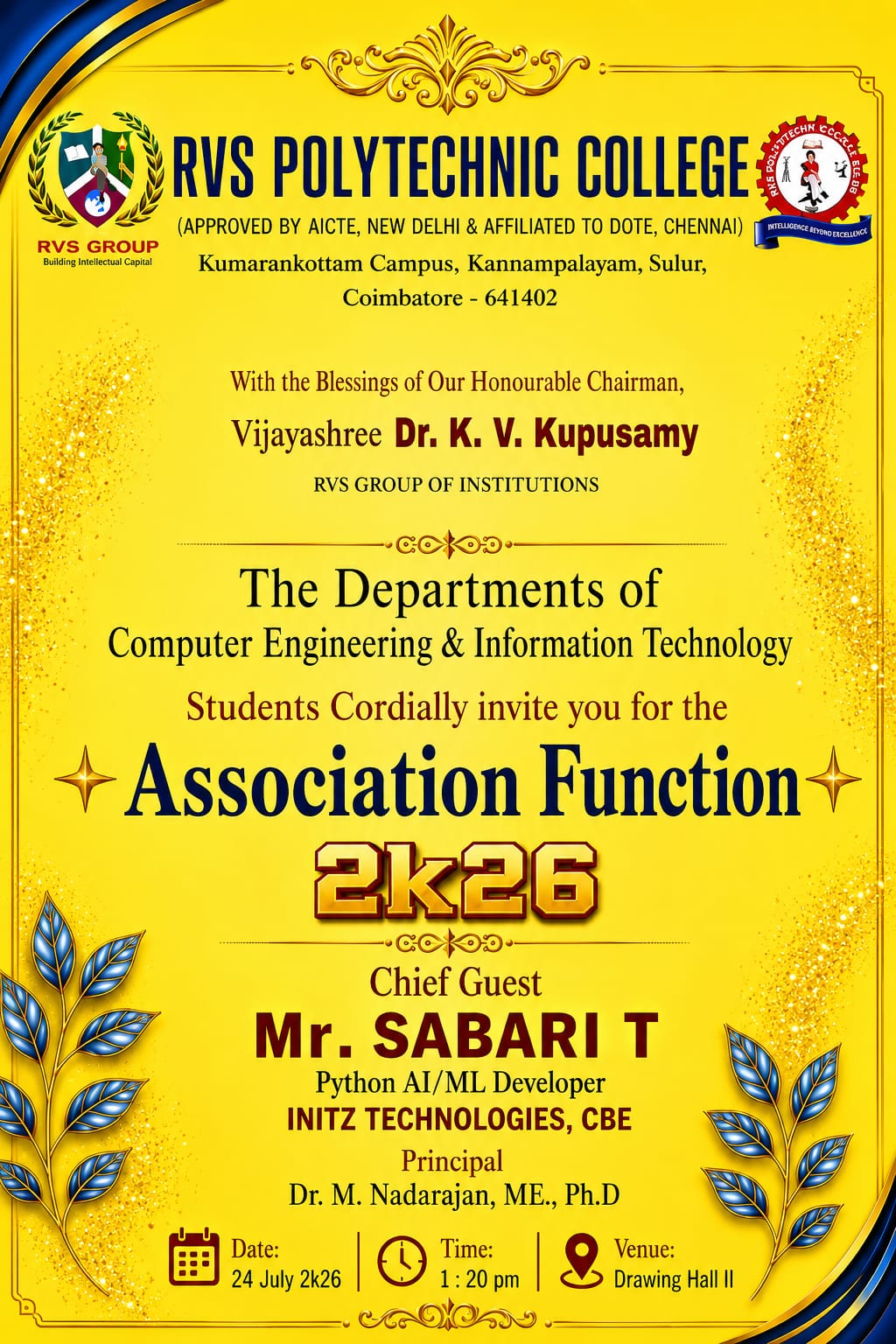 AI-Ml : Association Function 2K26